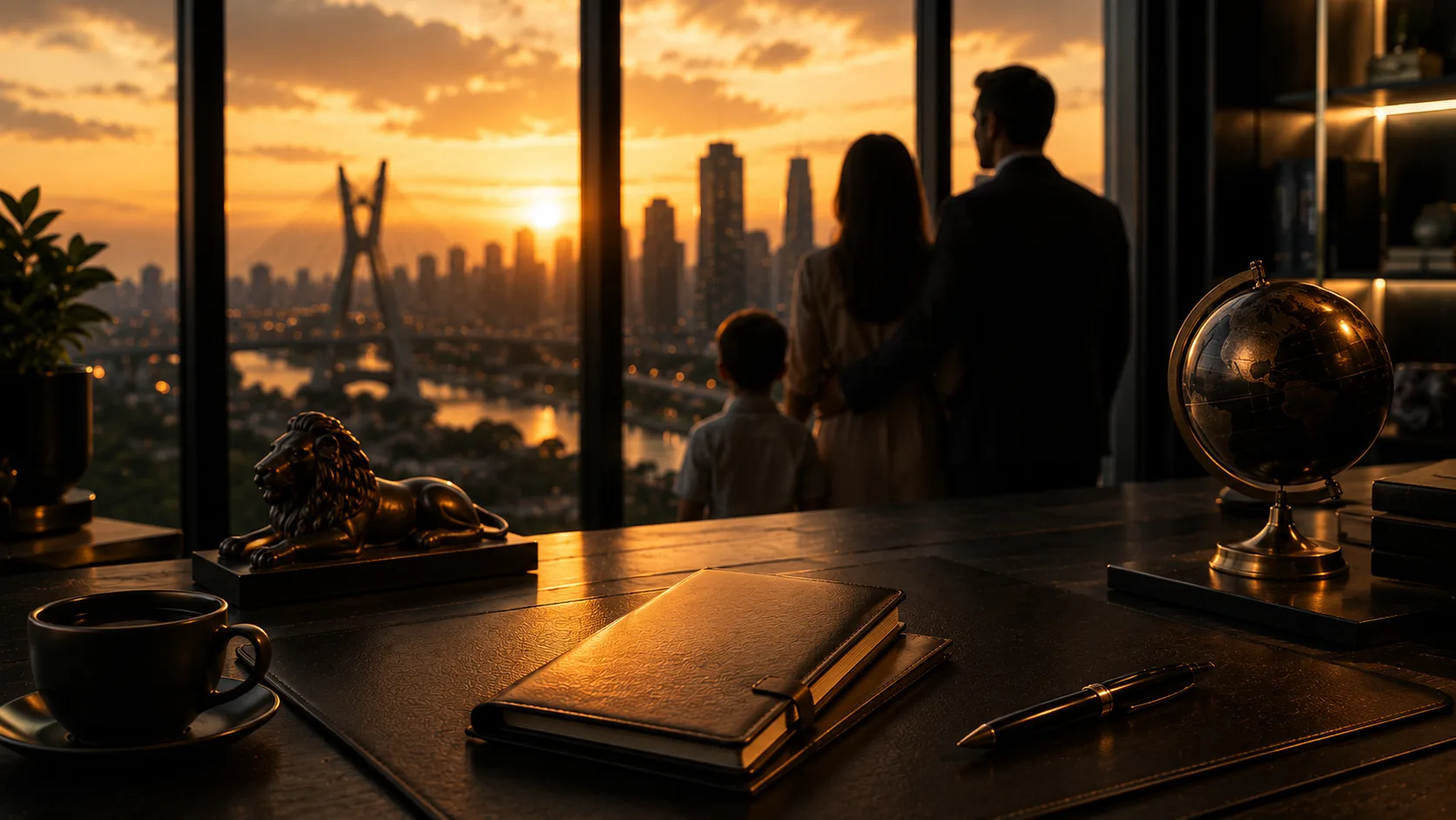 Cena cinematográfica sobre legado e continuidade patrimonial